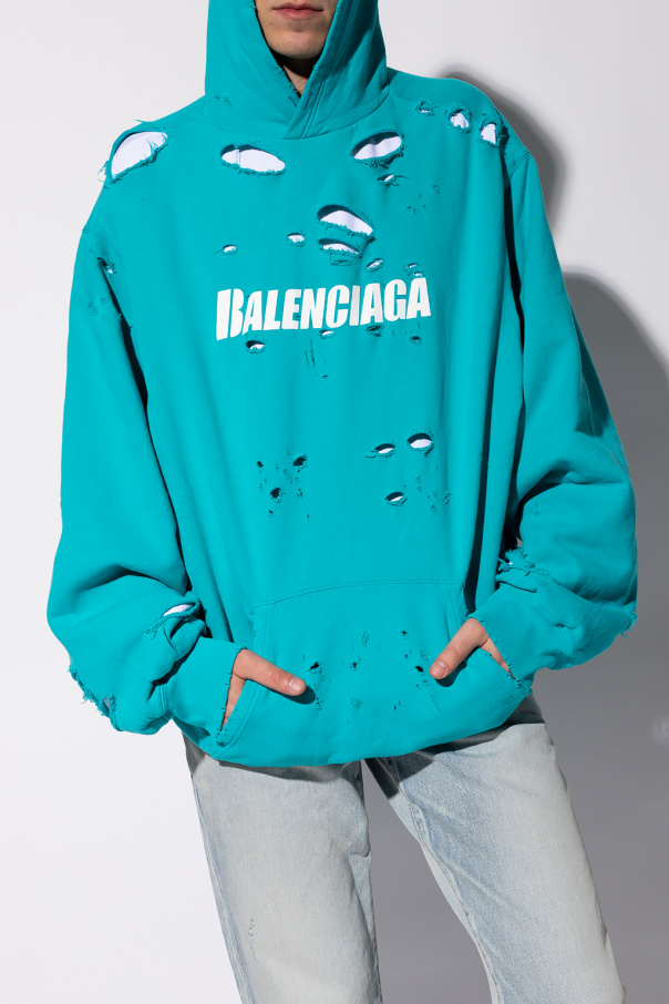 Balenciaga hole discount hoodie